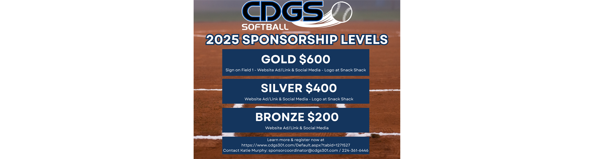 Become a CDGS Sponsor!!